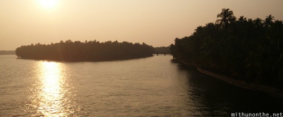 Sunset Kerala backwaters