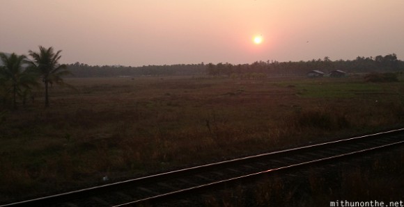 Sunset Kerala field