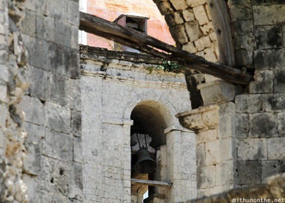 Bell church ruins Oslob Cebu