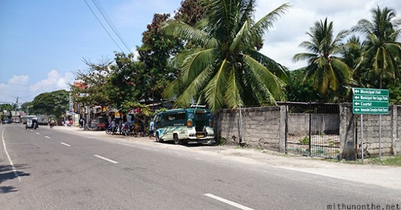 Oslob town main road Philippines