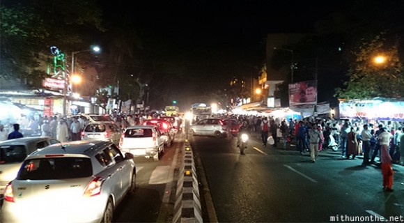 Mosque road Ramadan night Bangalore