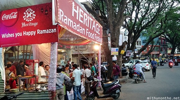 Ramzan food stall Frazer Town Bangalore