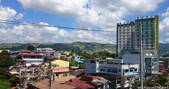 Roof view Cebu hills morning