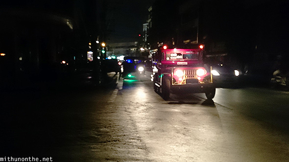 Jeepney power cut Davao city Philippines