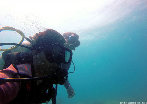 Mithun first scuba dive Philippines