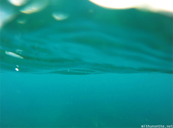 Under water emerald blue Davao
