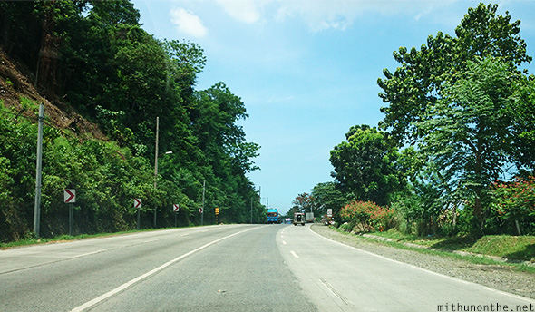 Davao island highway Philippines