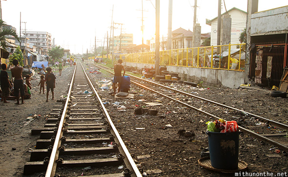 Blumenteritt railway tracks Manila