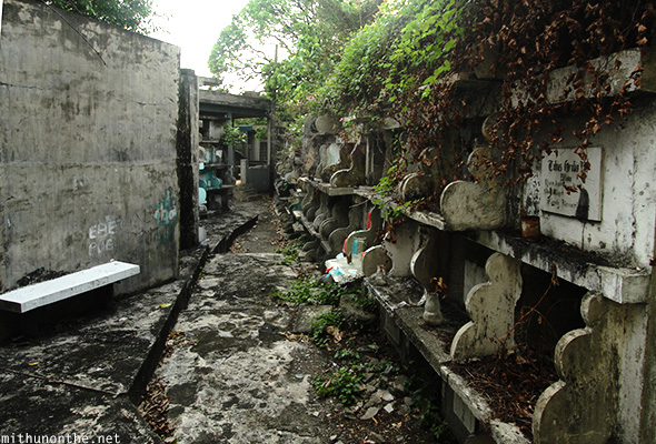 Broken graves Manila Chinese cemetery