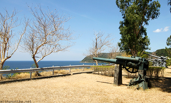 Cannon guns Corregidor island Philippines