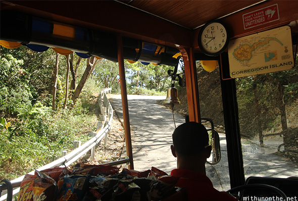 Corregidor island uphill ride Philippines