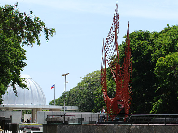 Freedom torch monument Corregidor-island