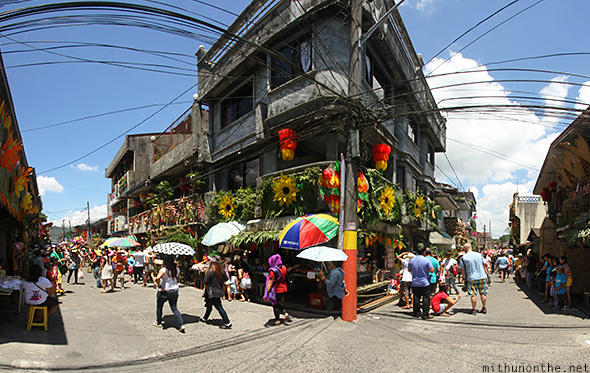 Pahiyas festival Lucban corner panorama