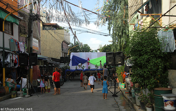 Stage barangay event Manila