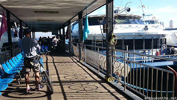 Sun Cruise cyclists Correigidor ferry