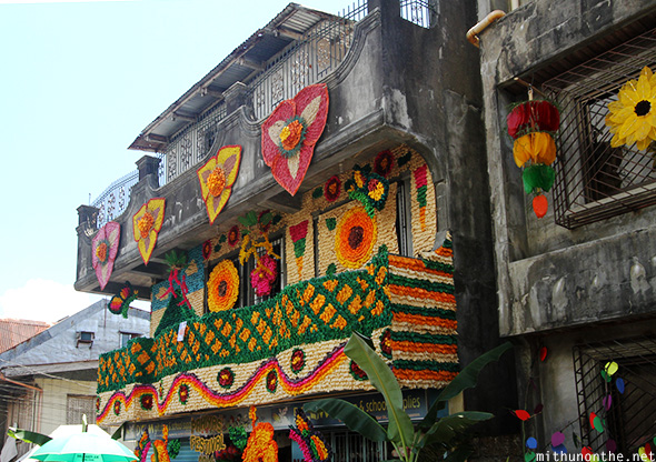 Colourful balcony decoration Pahiyas
