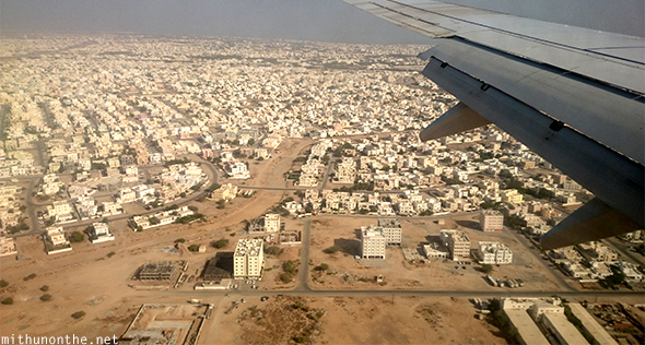 Muscat townships airplane landing