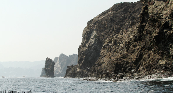 Muscat sea rocks Oman