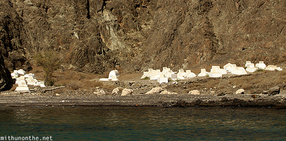 Seaside cemetery Muscat Oman