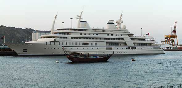 Sultan Oman mega yacht Muscat