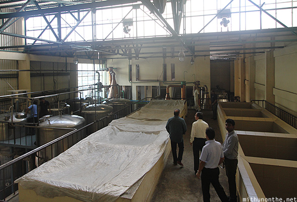 Amrut factory whisky making Bangalore