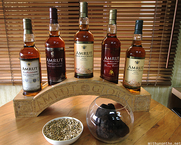 Amrut whisky display Bangalore