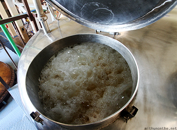 Yeast rising fermentation process whisky