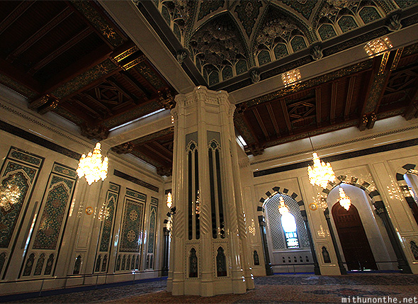 Grand Mosque pillar Muscat