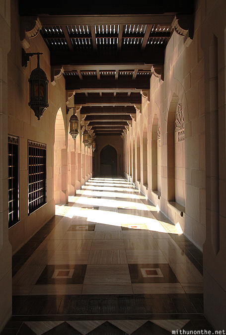 Islamic architecture hallway Oman
