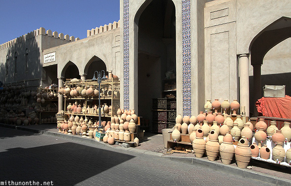Nizwa souq clay pots Oman
