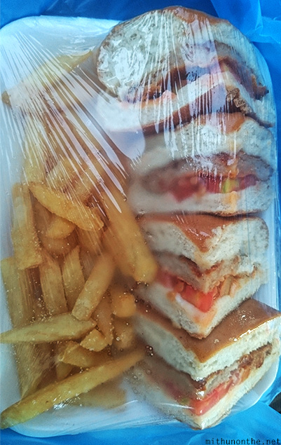 Burger fries packed Oman