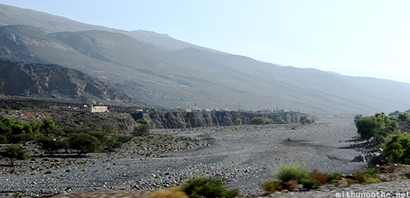 Dry river Oman mountains