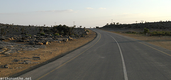 Jebel Shams mountain road Oman