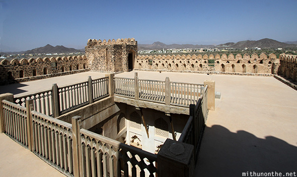 Rooftop Jabreen castle Oman