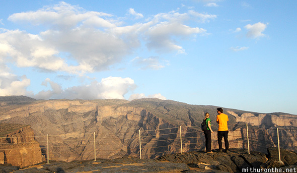 Tourists Jebel Shams Oman