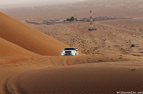 Arab Oryx Camp sunset SUV ride