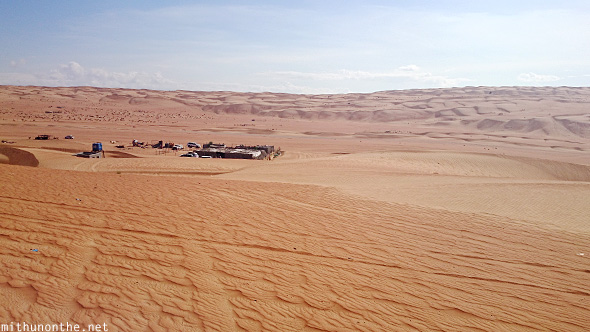 Bedouin camp Oman desert