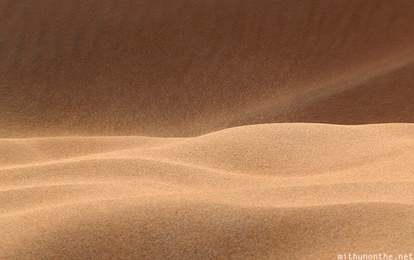 Desert sand specks Oman