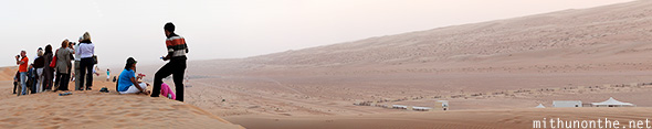 Desert sand sunset watching Oman