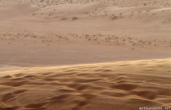 Desert sand winds Oman