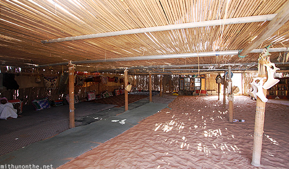 Inside a bedouin tent Oman