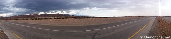 Oman highway panorama