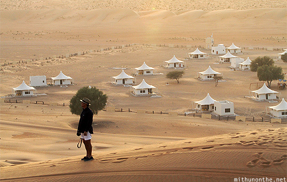 Tourist desert nights camp Oman