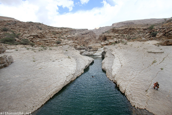Wadi Bani Khalid canal Oman