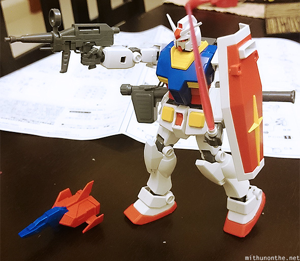 Mobile suit Gundam Jet model figure