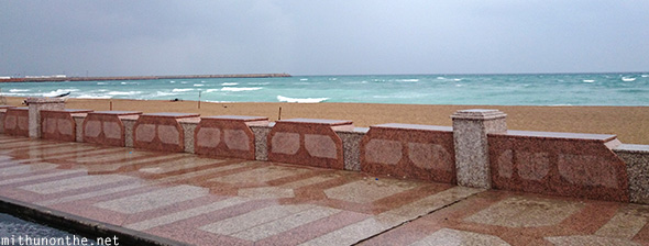 Sur beach typhoon Oman