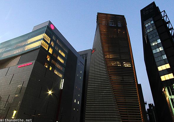 Ginza buildings Tokyo Japan