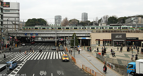 Ueno station train Tokyo Japan