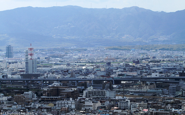 Kyoto city from Fushimi Inari mountain