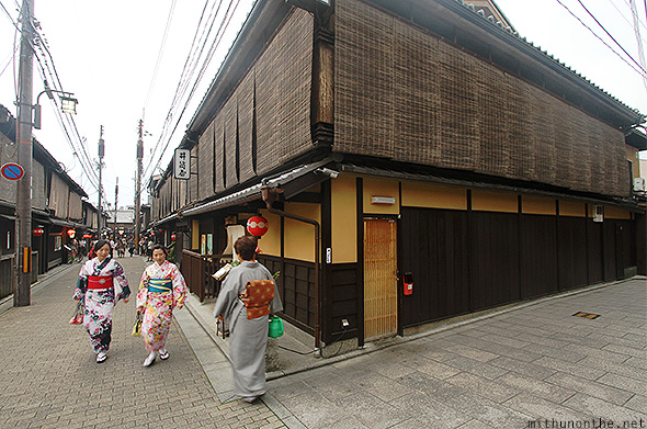 Old Kyoto Japan Gion corner
